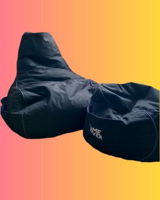 POLTRONA+POUF GAME OVER 