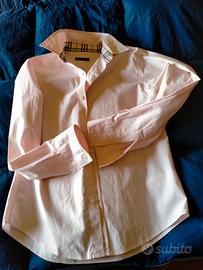 Idearegalo Camicia BURBERRY ROSA 12anni NUOVA