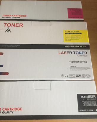 Toner brother a colori compatibili 4 pezzi