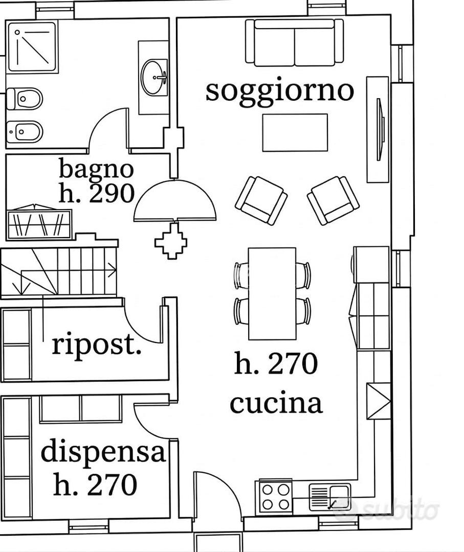 VP30 RUSTICO CON BASSO COMODO IN POSIZIONE COLLINA - Vista 4