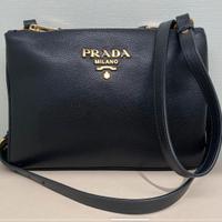 Borsa tracolla PRADA donna nera