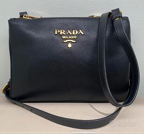 Borsa tracolla PRADA donna nera
