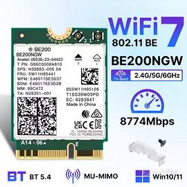 Scheda di rete WiFi7 e Bluetooth 5.4