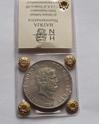 Napoli Ferdinando II 120 grana 1858 8su7 nc