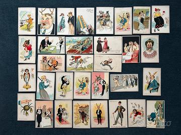 Cartoline umoristiche vintage