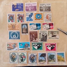 26 francobolli italiani usati del 1967