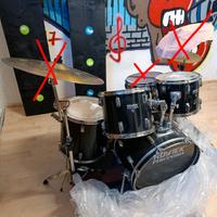 Batteria Roytek, grancassa, 3 Tom e pedale