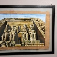 quadro egizio doppio vetro