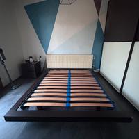 Struttura letto matrimoniale 160x200 con testiera