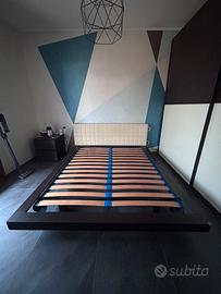 Struttura letto matrimoniale 160x200 con testiera
