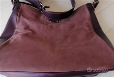 Borsa donna viola a tracolla