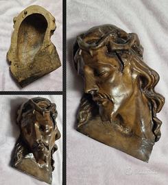 Busto cristo in legno,si spedizione 