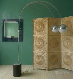 LAMPADA AD ARCO ANNI 70 CON DOPPIA LUCE