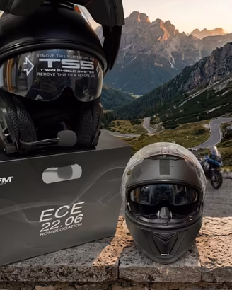 Casco Modulare JFM NERO-INTERFONO INCLUSO taglia L