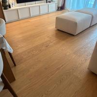 Pavimento in Rovere Naturale Verniciato Semilucido
