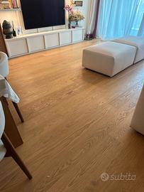 Pavimento in Rovere Naturale Verniciato Semilucido