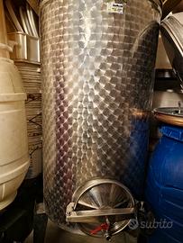 Serbatoio botte inox 500L semprepieno per vino

