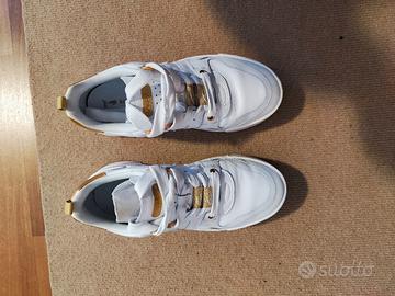 scarpe sneakers Lacoste bianco/oro n. 39
