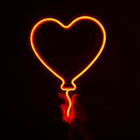 Cuore palloncino lampada led neon