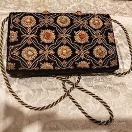 BORSA KANE M ORIGINALE RICAMATA VINTAGE ELEGANTE