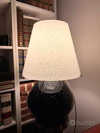 Lampada vintage in vetro puntinato - anni 70