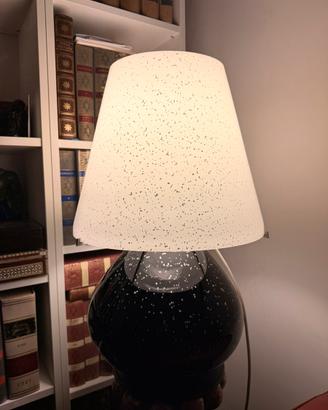 Lampada vintage in vetro puntinato - anni 70