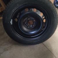 Ruotino 195x55r15 nuovo con cerchio in ferro
