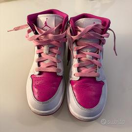 Scarpe Air jordan 1 mid fucsia bambina