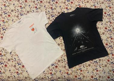 Lotto 2 t-shirt con stampa