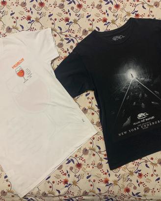 Lotto 2 t-shirt con stampa