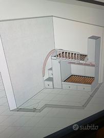 Cameretta bambini letto a castello