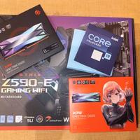 Componenti pc da gaming ram+dissipatore+cpu+mobo