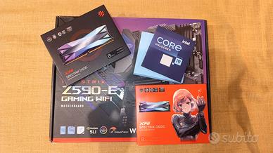 Componenti pc da gaming ram+dissipatore+cpu+mobo