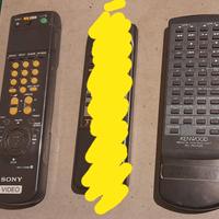 LOTTO 2 Telecomandi SONY e KENWOOD (NON TESTATI