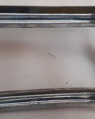 5 ghiere cornici fari acciaio Mustang 1968-70