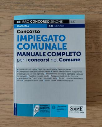 MANUALE Concorso IMPIEGATO COMUNALE