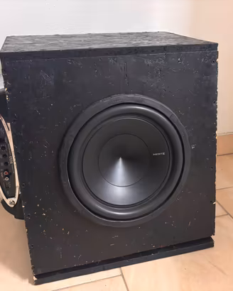 Subwoofer Hertz + Amplificatore Boss Chaos + Box