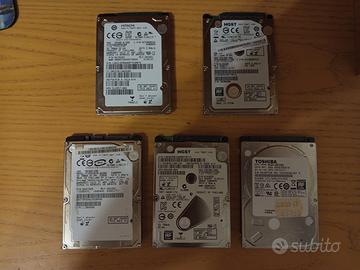 Hard disk 2.5" per notebook 250/500 GB
