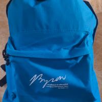 zaino in tessuto impermeabile azzurro