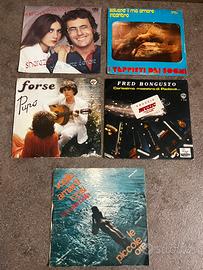 Lotto 5 Vinili 45 Giri Musica Italiana Anni 70/80