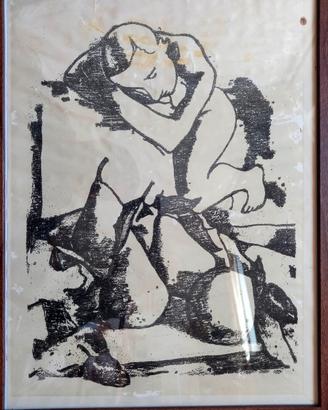 stampa opera sleeping artista: Felice Casorati