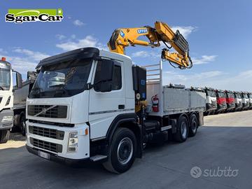 Volvo Fm 380 gru effer 4+3 cassone fisso 2004