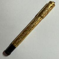 Penna stilografica antica in oro 18k