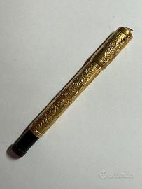 Penna stilografica antica in oro 18k