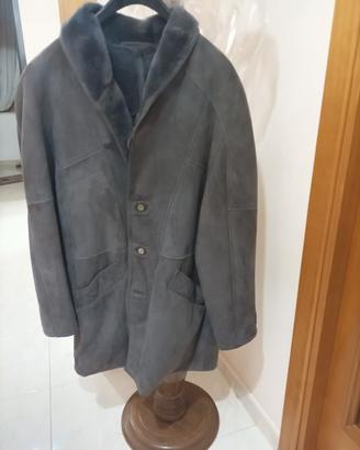 giaccone in scesrling grigio, taglia 54