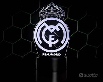 Lampada 3D Real Madrid - LED Multicolore
