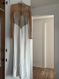 Abito da sposa gioiello con perle e cristalli