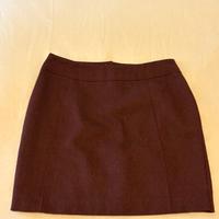 Minigonna H&M - spigata color borgogna/nero - XS