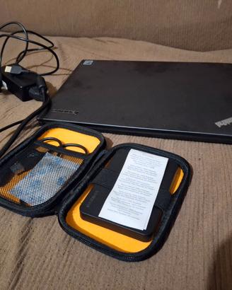 Lenovo x240 + memoria esterna 1tb + mouse logitech