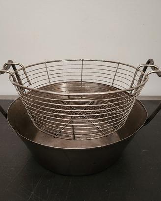 Pentola per friggere con cestello